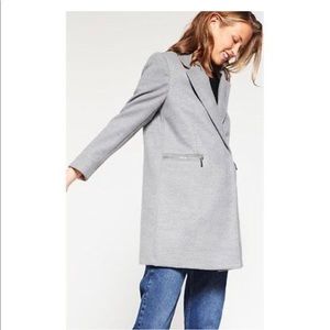 Topshop Meg Zip Boyfriend Coat